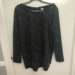 Merona tunic black and white